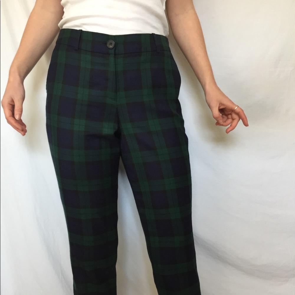 Pendleton wool plaid trousers
